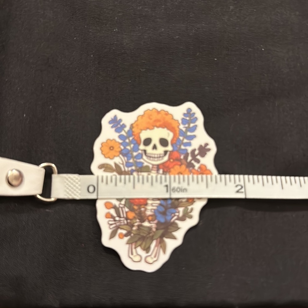 Floral skull stickers/decals. - Picture 5 of 6